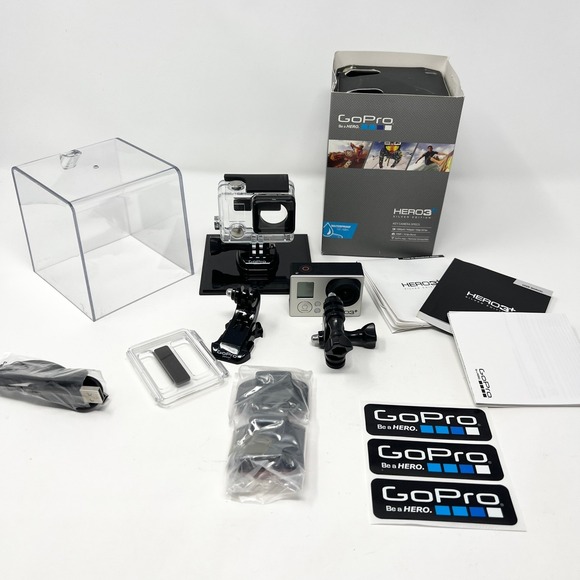 GoPro Other - GoPro HERO3+ Silver Edition Action Camera Bundle with Waterproof Housing Box
